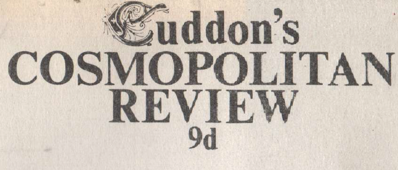 Cuddon's Cosmopolitan Review - Vimarsana News