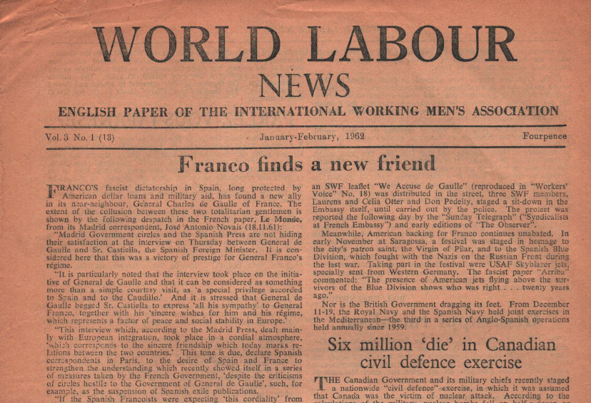 World Labour News vol 3 #1 Jan 1962 - Vimarsana News