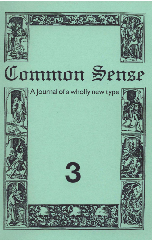 Common Sense #3 (October 1987) | libcom.org