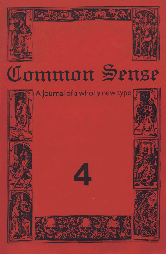 Common Sense #4 (March 1988) | libcom.org
