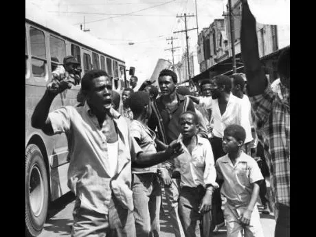 Kingston during the Walter Rodney Riots, October, 1968