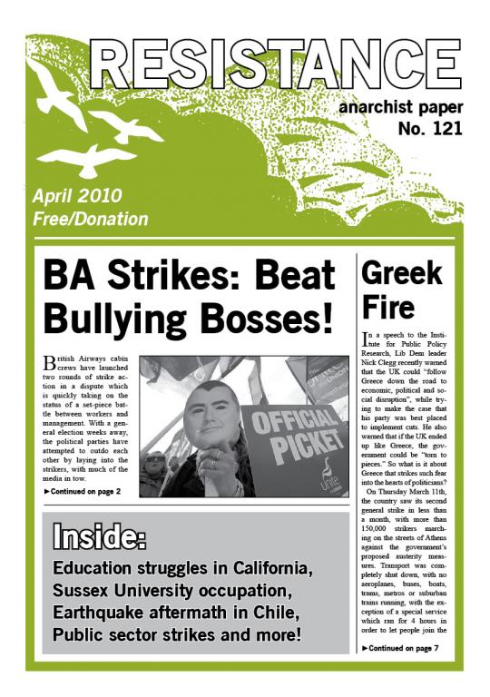 Resitance Journal Resistance issue 121, April 2010 | libcom.org