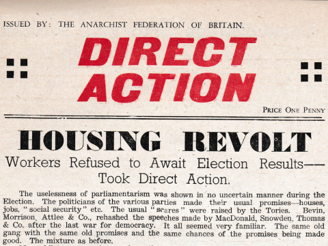 Housing Revolt - Workers refused to await election results - took direct action