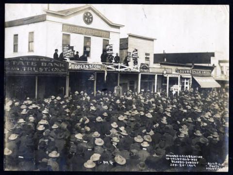 Vincent St. John speaking at IWW WFM Hall (1907)