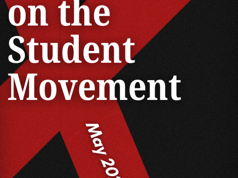 Cover: "AVANT! Reflections on the Student Movement. May 2025 - Volume 1"