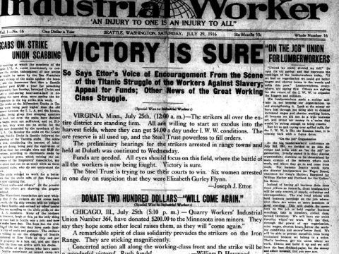Industrial Worker (July 29, 1916)