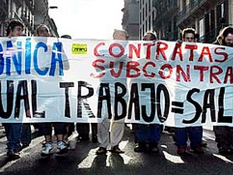 Spanish Telecom Workers on All-Out Strike