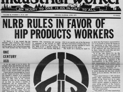 Industrial Worker (April 1971)