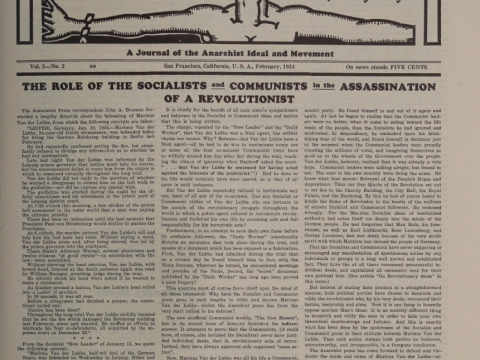 Man!: a journal of the anarchist ideal and movement Vol. 02 No. 02 (February 1934)