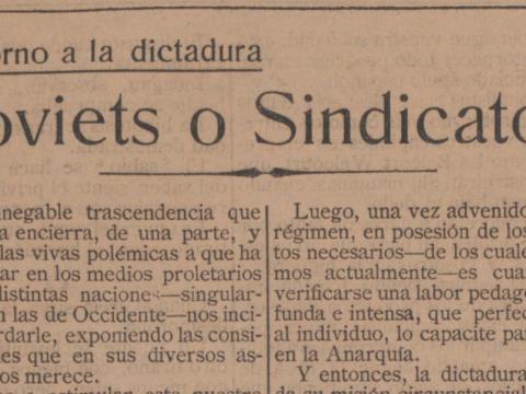 Soviets o Sindicatos
