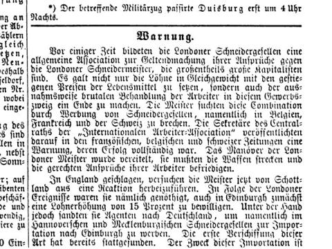 Warnung - Marx (Der Bote vom Niederrhein - Nr 57 - 13 Mai 1866).jpg