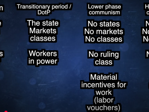 Table for the transitionary stage