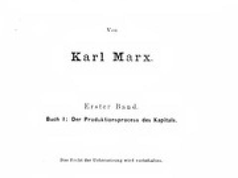 Cover page of the German langauge version of Capital