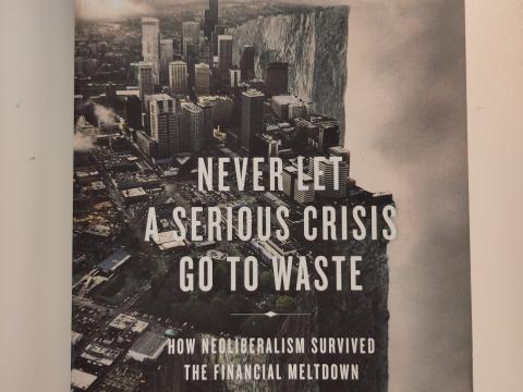never let a serious crisis go to waste book cover