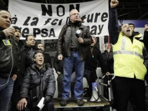Peugot workers in France, 2013