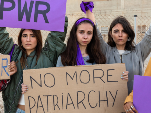 Picture of feminist protesters