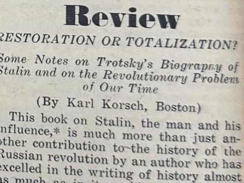 Opening of section from paper