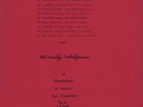 Mercurius Fumigosus or the Smoking Nocturnal communicating dark and hidden news
