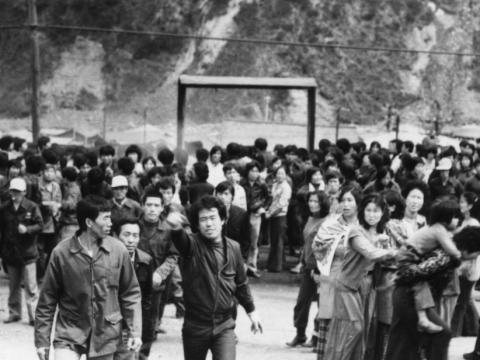 Protesters occupying Sabuk Coal Mine