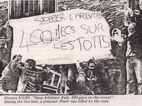 Fresnes prison protest