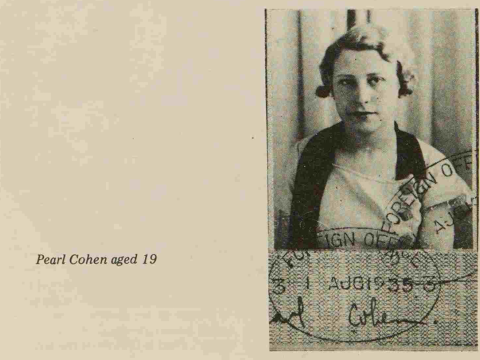 Pearl Cohen aged 19