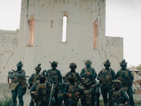 Ukraine’s fascist 3rd Separate Assault Brigade pose with their German-Israeli MATADOR grenade launchers, field-tested by Israel on Gazans in 2009