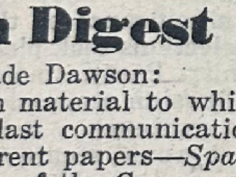 beginning of article