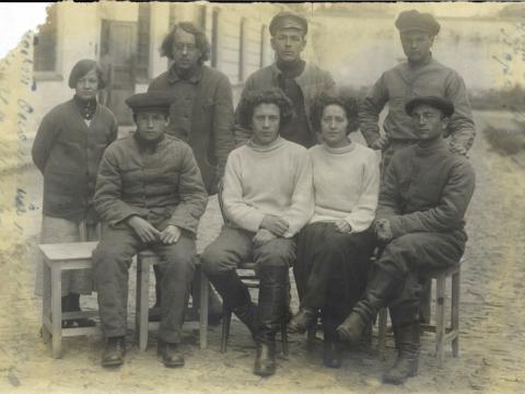 Leah Gotman and fellow anarchists