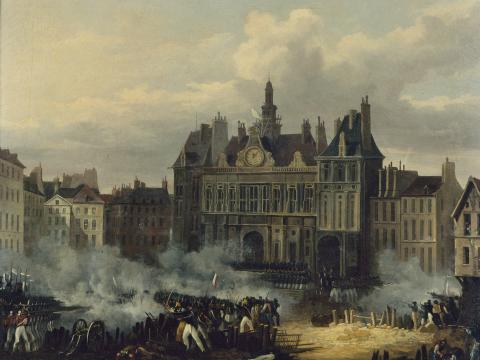 Hippolyte Lecomte, Assaut de l’hôtel de ville, le 28 juillet 1830, 1830