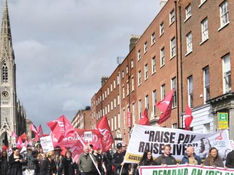 Pre-budget protest