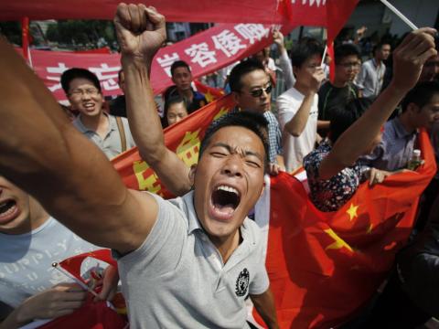 Chinese workers protest