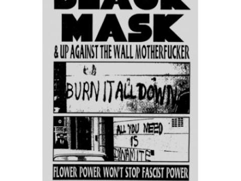 Black Mask pamphlet cover