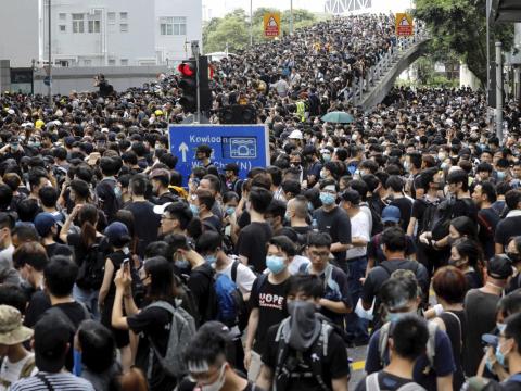 Big demo in HK Big demo in HK