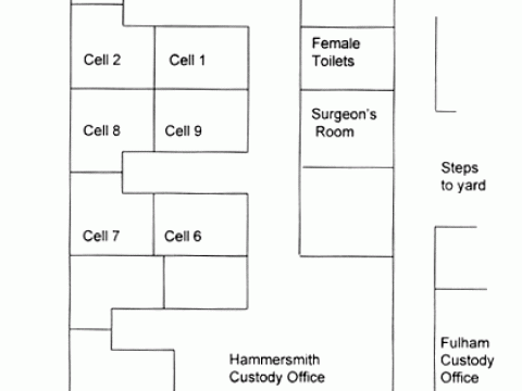 Hammersmith Police Station Custody Area