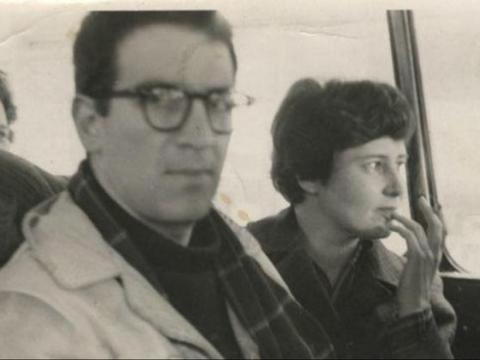 Clancy Sigal going to a demo with Doris Lessing