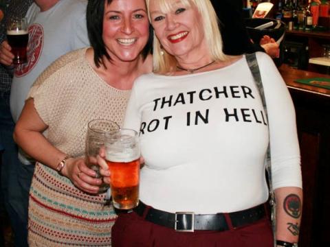 "Thatcher rot in hell"