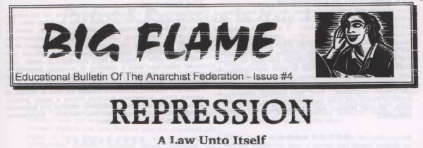 Cover picture of the bulletin, the subheading reads "Repression: A Law Unto Itself"