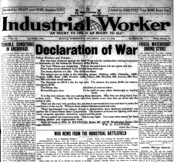 Industrial Worker (July 15, 1916)
