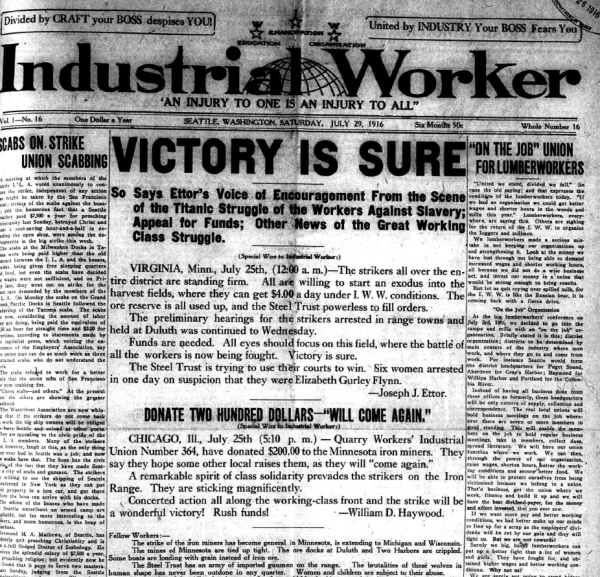Industrial Worker (July 29, 1916)
