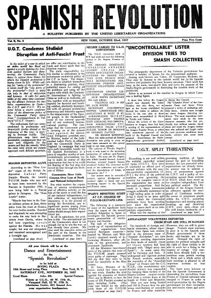 Spanish Revolution newspaper