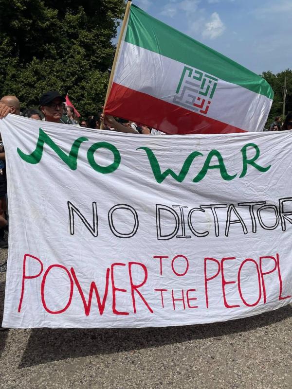 Anti-war and Anti-Regime protest for Iran
