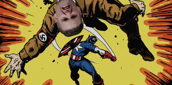 Captain America punching Richard Spencer