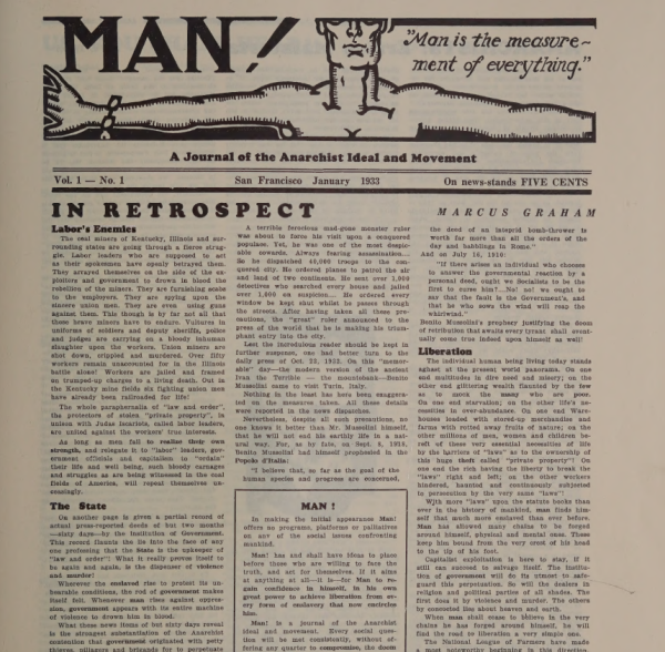 Man Vol 01 No 01 (January 1933)