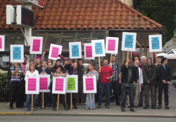 Seattle Solidarity Network Picket