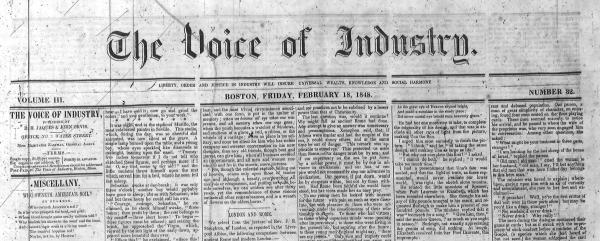 Voice of Industry - Vol 3 No 32 - 18 February 1848 cover.jpg