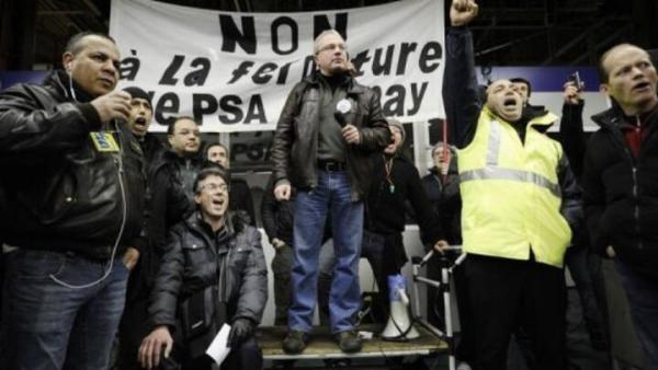 Peugot workers in France, 2013
