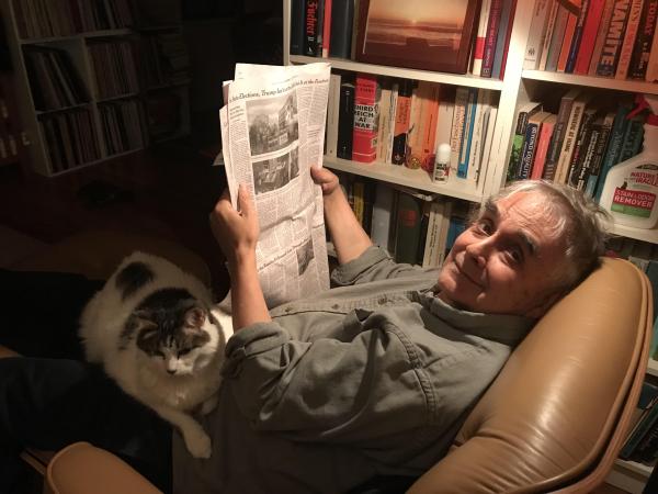 Loren Goldner with paper