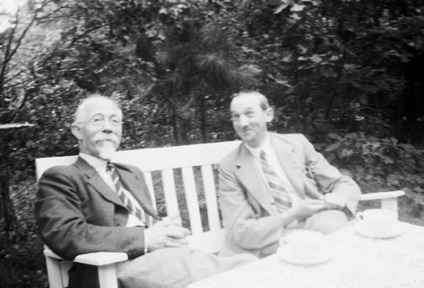 Anton Pannekoek (left) and unknown (right)