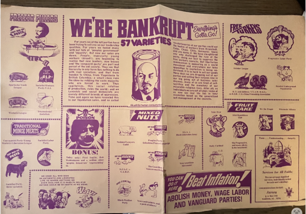 Aurora, “We’re Bankrupt: Everything’s Gotta Go!” poster, n.d.