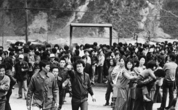 Protesters occupying Sabuk Coal Mine